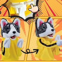 Kung Fu Husky Gants en peluche