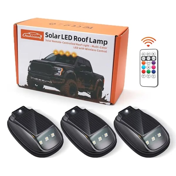 Solar Car Roof RGB Strobe Light