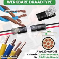 LED Strip Connector Plug met vergrendelingssluiting