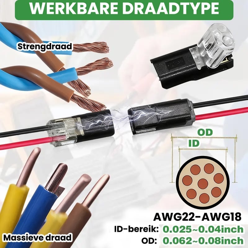 LED Strip Connector Plug met vergrendelingssluiting