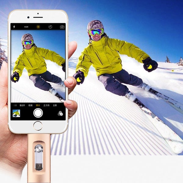 3-in-1 High-Capacity USB Drive with Fingerprint Security