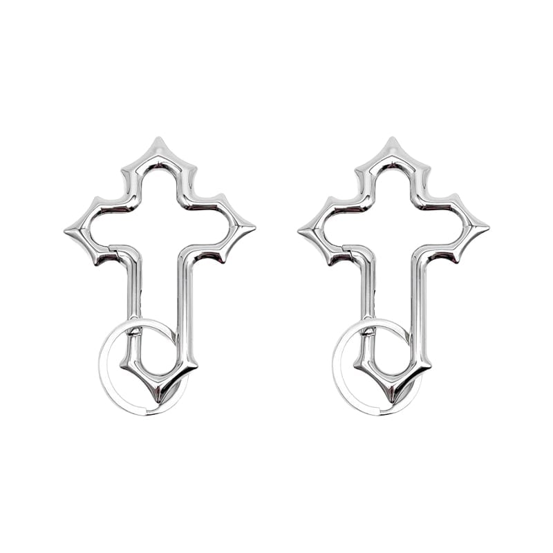 Gothic Cross Carabiner Keychain