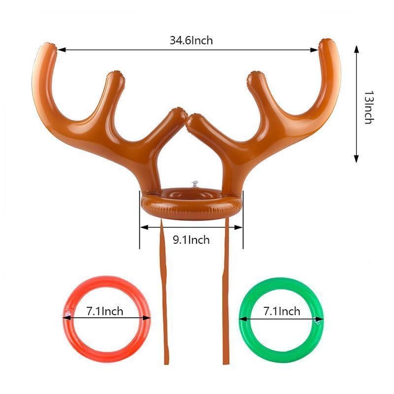 Christmas Reindeer Antler Ring Toss Game