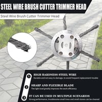 6 inch Steel Wire Brush Cutter Trimmer Head