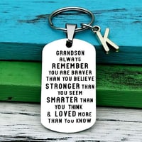 SANK®To My Grandson Granddaughter Son Daughter Gift Lettering Keychain