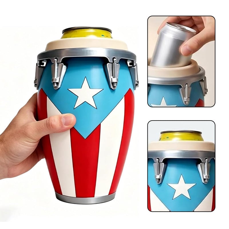 Conga-Style Can Holder