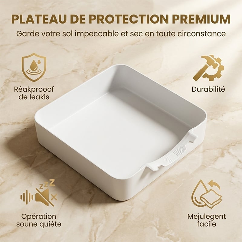 Bac de récupération pour lave-linge