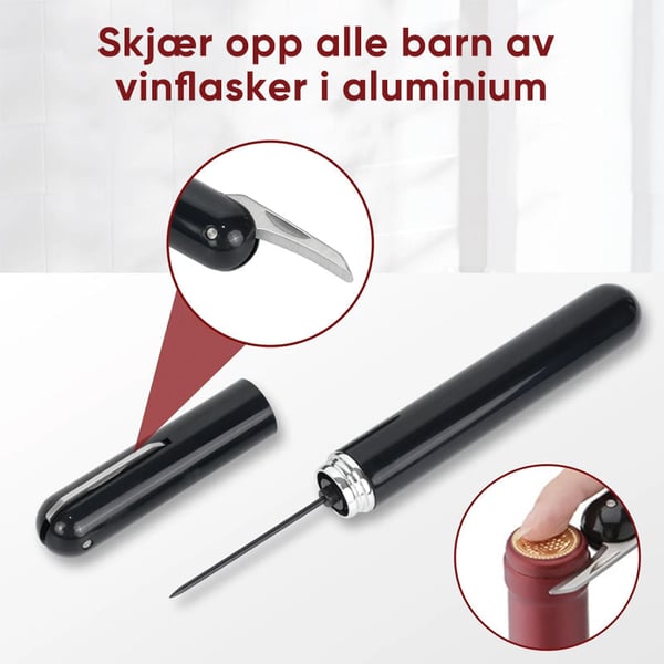 Vinåpner med luftpumpe