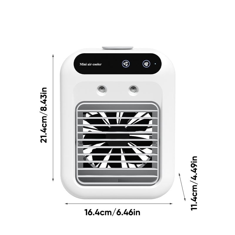 3-in-1 Tragbarer Kühlventilator mit 2-Stufen-Nebelfunktion