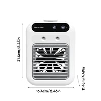 3-in-1 Tragbarer Kühlventilator mit 2-Stufen-Nebelfunktion