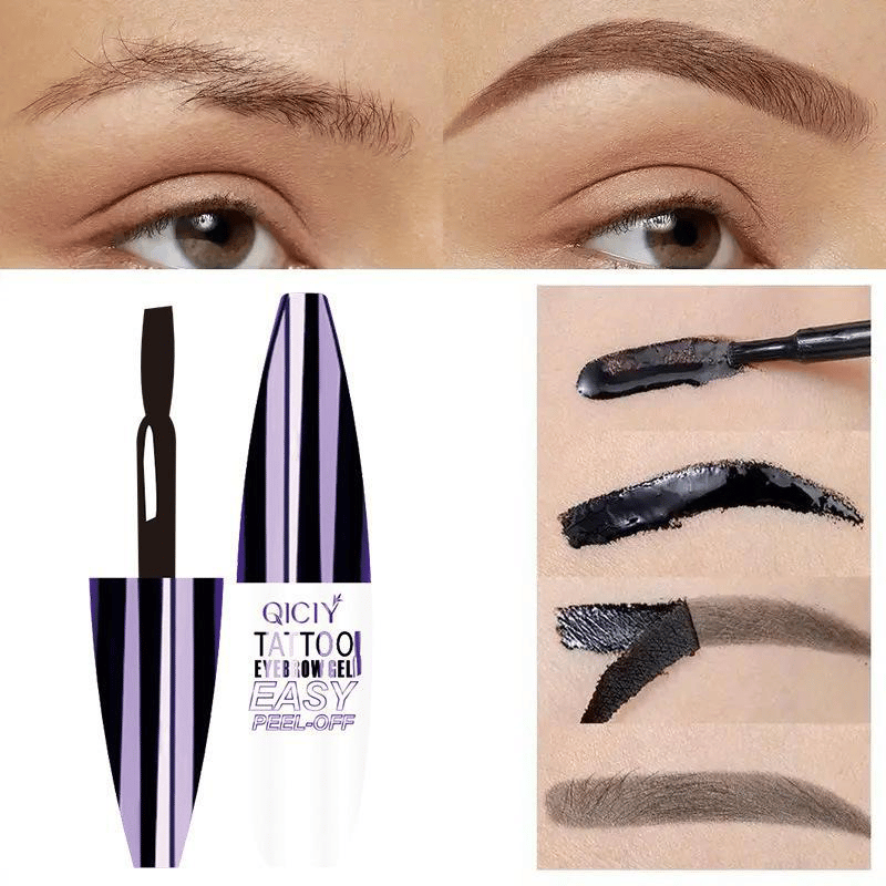 Peel-off eyebrow dye gel