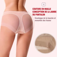 Slip moulant taille haute en soie glacée sans couture