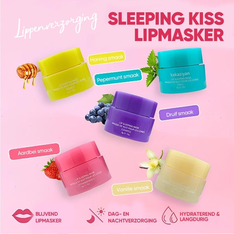 Set van 5 gekleurde lipmaskers