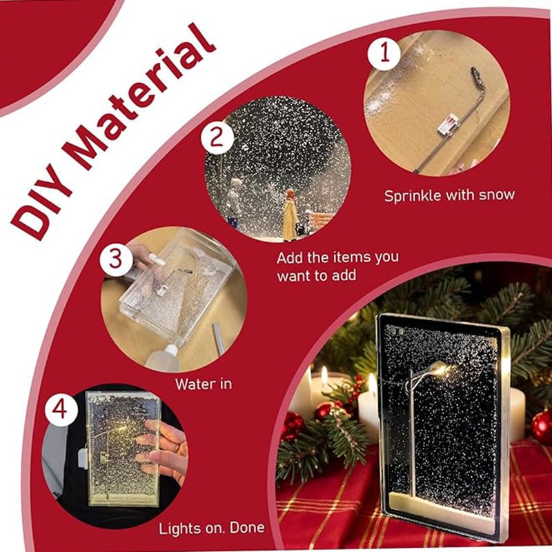 DIY Schneebedeckte Straßenlaterne