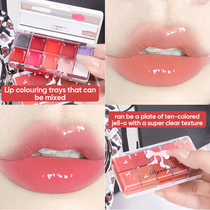 10 Colors Lip Jelly Palette