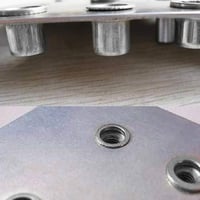 Aluminum open split rivet nuts