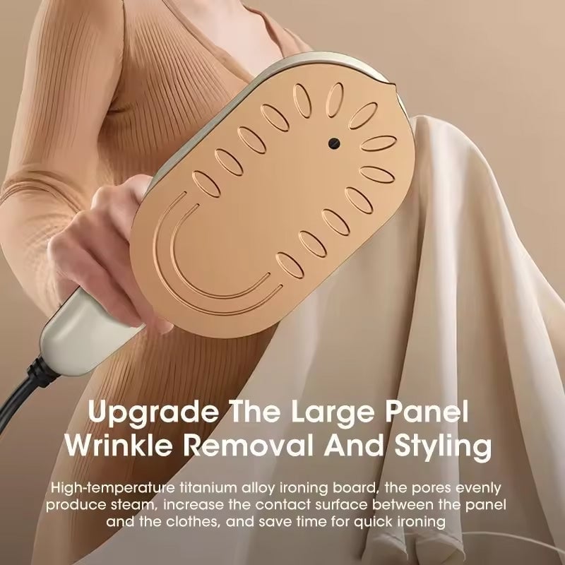 Portable Garment Steamer, Dual-Use Flat & Hanging Ironing Machine