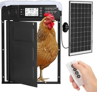 Sakerplus Automatic Chicken Coop Door Solar Powered