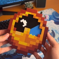 Minecraft Stil Klokke Borddekor