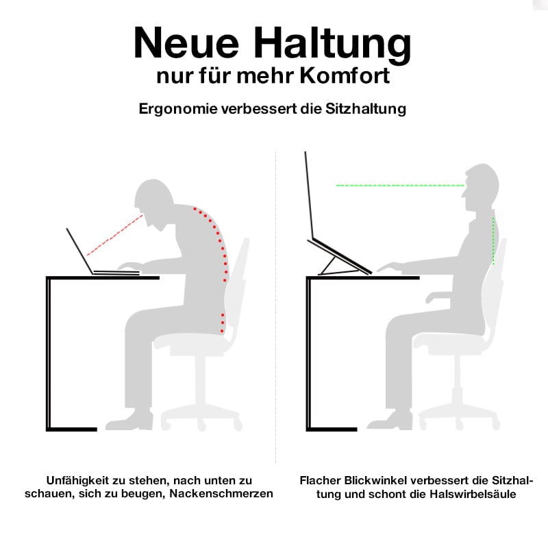 💻Anhebender Computerständer aus Aluminiumlegierung💻
