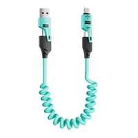 Federziehbares 4-in-1 65W Schnelllade-Datenkabel