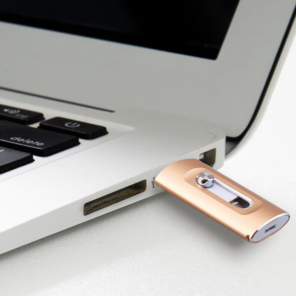 3-in-1 High-Capacity USB Drive with Fingerprint Security