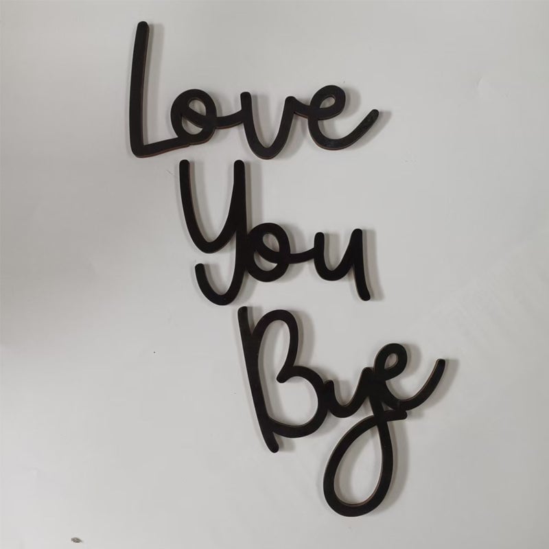 Creative wooden art letters atmosphere decoration