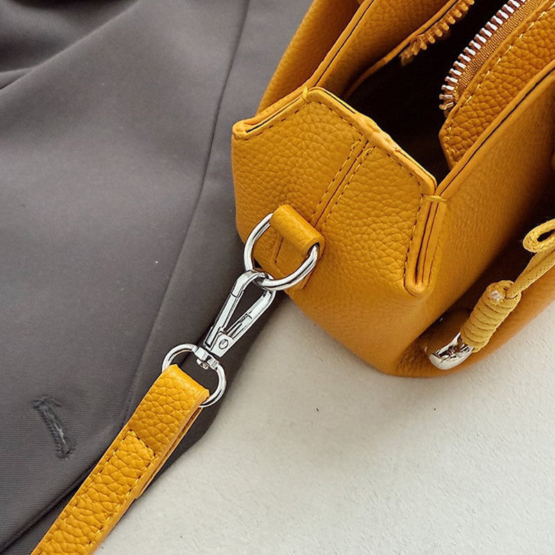 Fashion Simple Solid Colour Shoulder Bag