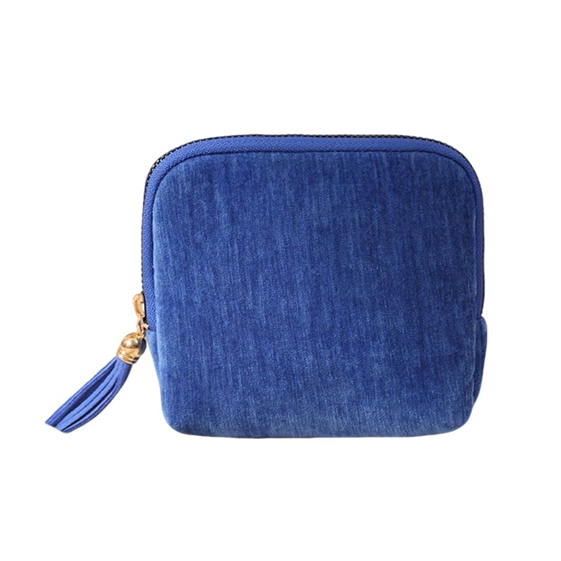 Mini Schmucktasche mit Quasten-Reißverschluss