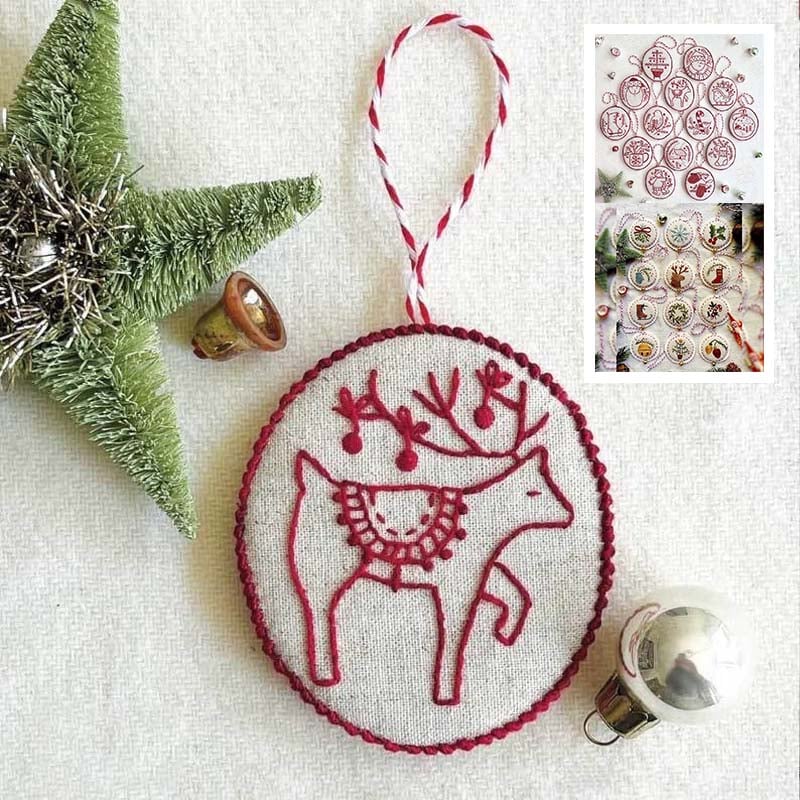 Handstickerei-Set für Weihnachtsschmuck
