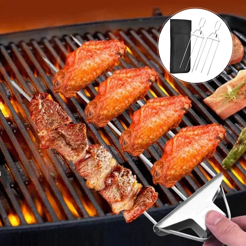 【sale】3 Way Grill Skewers - GrillSavant