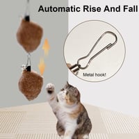 Rechargeable hanging squirrel cat toy
