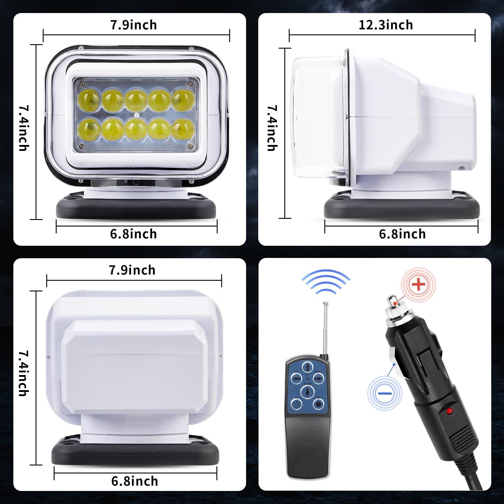 Sakerplus LED Spotlight with Remote