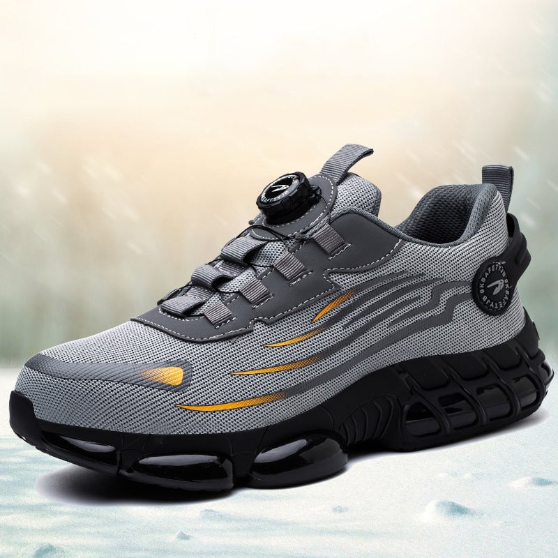 Stoßfeste Sicherheitsschuhe mit Drehknopf