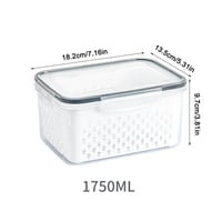 New Food Storage Containers for Fridge with Removable Colander