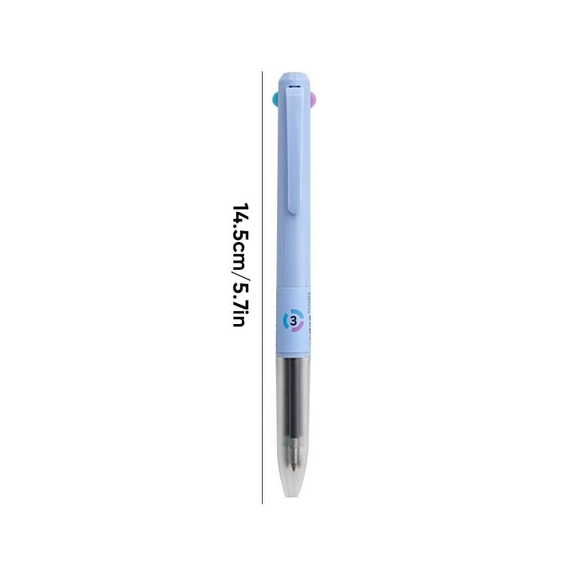 Three-Color Retractable Gel Pen