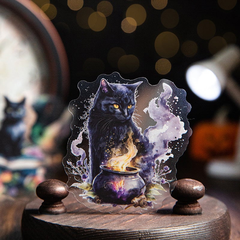 Fall Black Cats Rub-on-Transfers