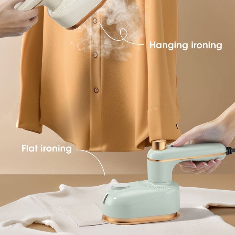 Portable Garment Steamer, Dual-Use Flat & Hanging Ironing Machine
