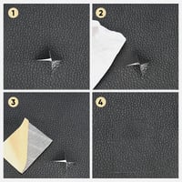 Self-adhesive leather refinisher