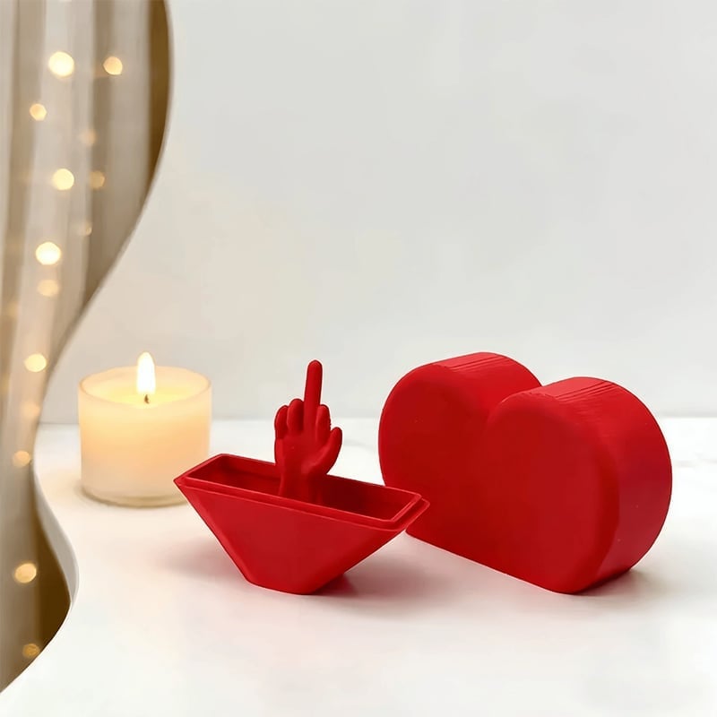 Valentine's Day Middle Finger Heart Prank Gift
