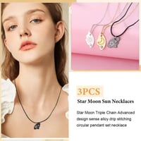 Sun Moon Star Friendship Necklaces