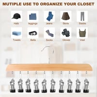 Wooden Hat Hanger Closet Organizer