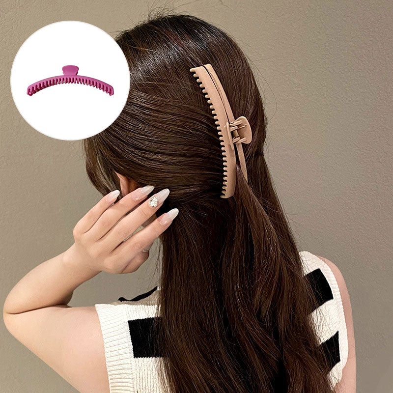 Elegant Frosted Gripper Hair Clips for Women
