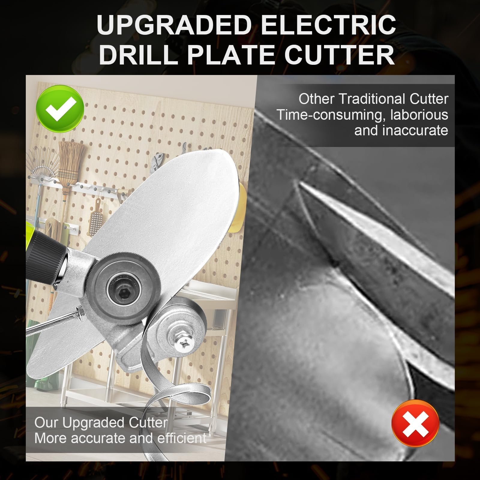 Sakerplus Electric Drill Plate Cutter