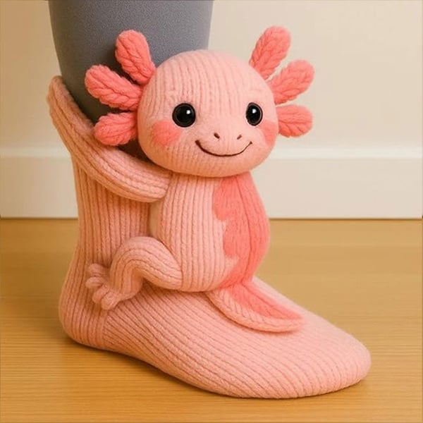 3D-gestrickte Tiersocken