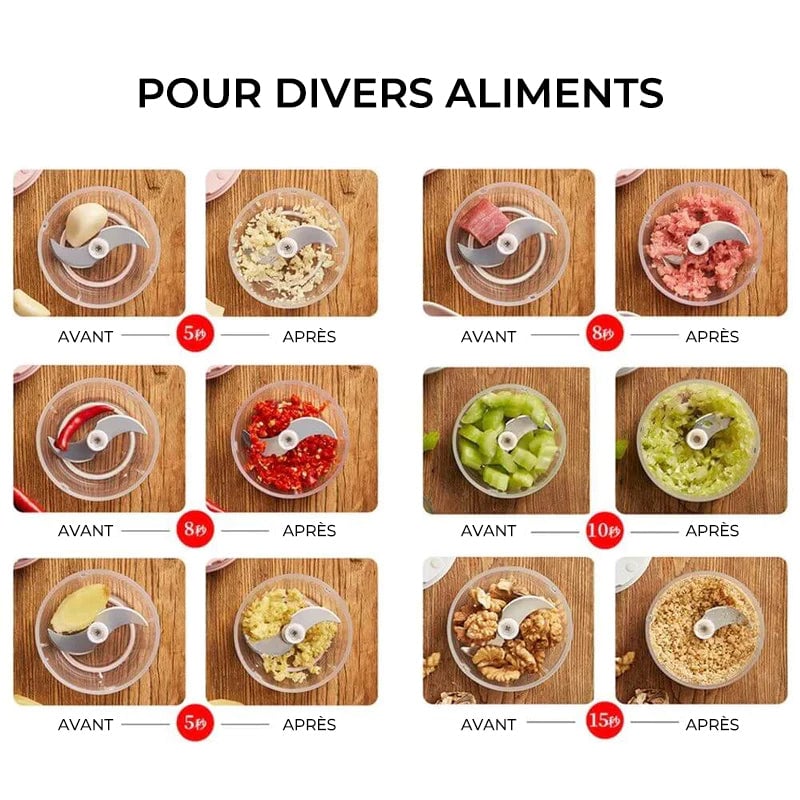 Machine à ail électrique intelligente