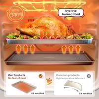 Sakerplus Nonstick Baking Sheet Pan Set