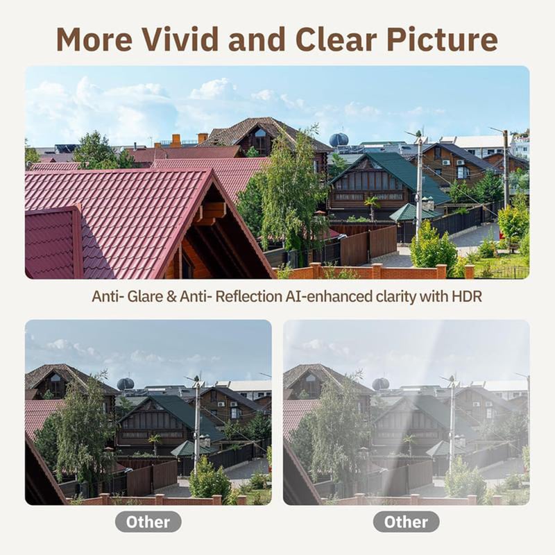 Sakerplus® Smart 2K Window Security Camera
