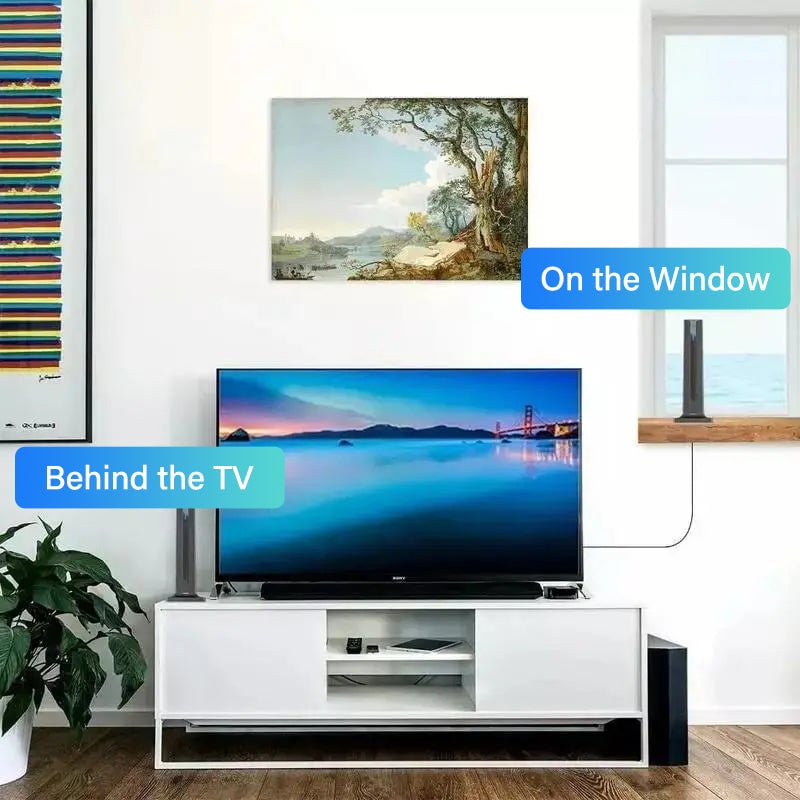 Indoor Digital HD Antena HDTV 1080P 4K Long Range