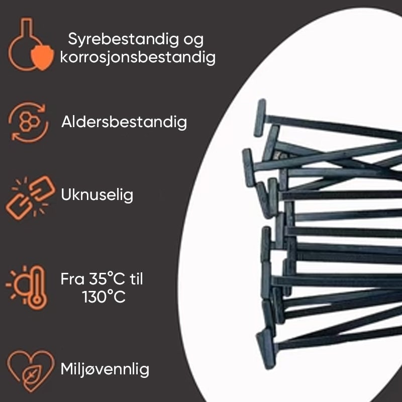 Nylon Universell kabelbåndspenne